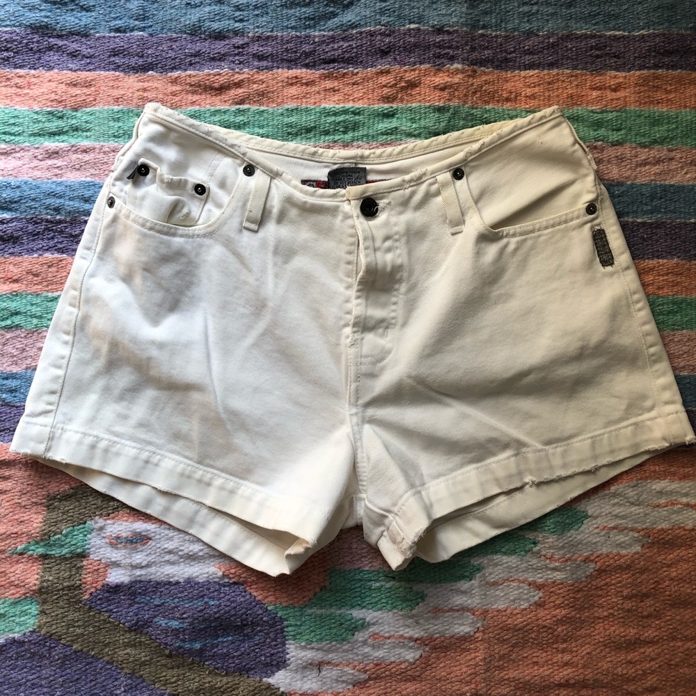 Silver Jean Shorts Size 31
